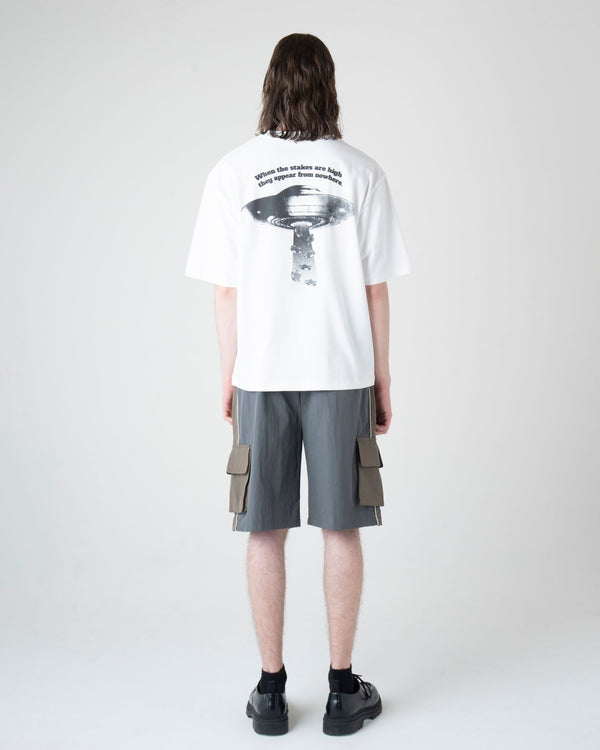 UFO プリント グラフィック Tシャツ