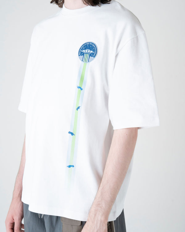 UFO プリント グラフィック Tシャツ