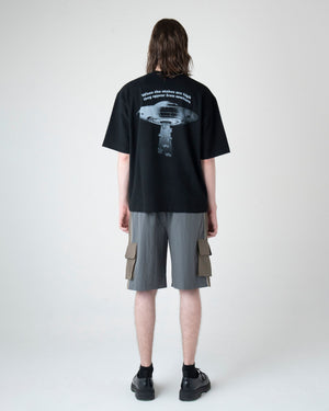 UFO プリント グラフィック Tシャツ