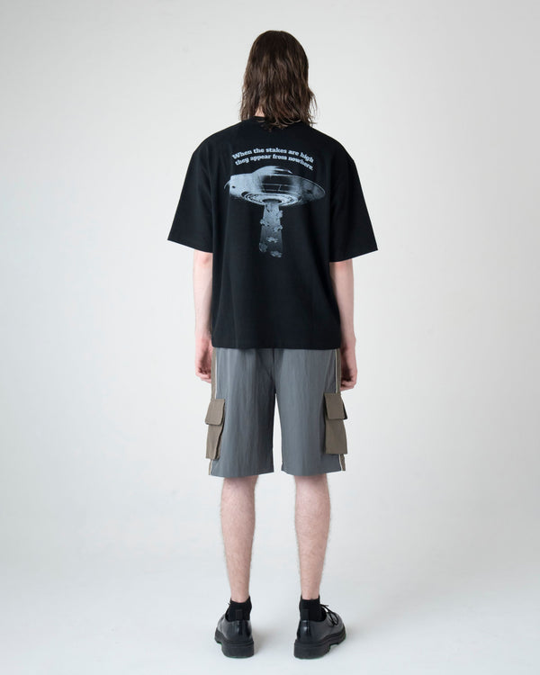 UFO プリント グラフィック Tシャツ