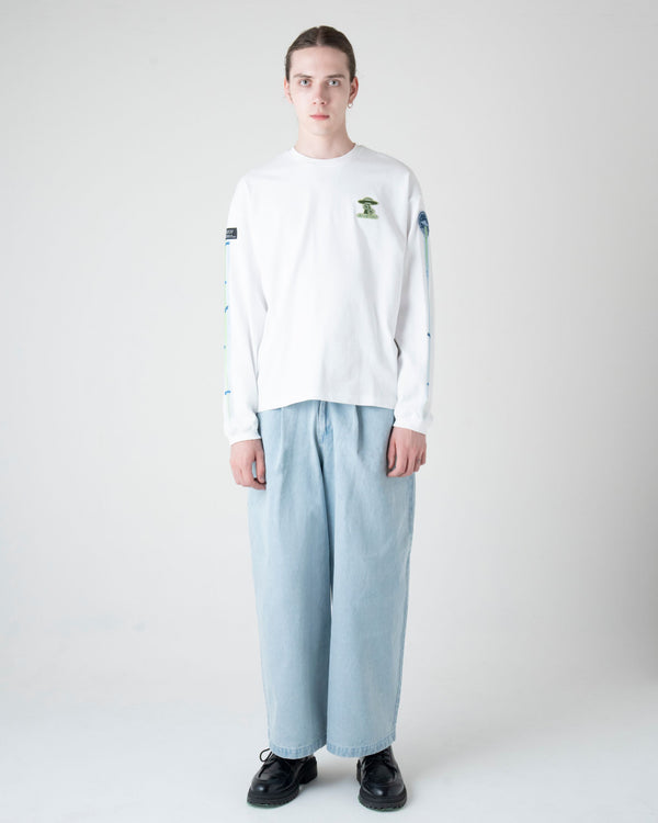 UFO グラフィック ロングスリーブ Tシャツ