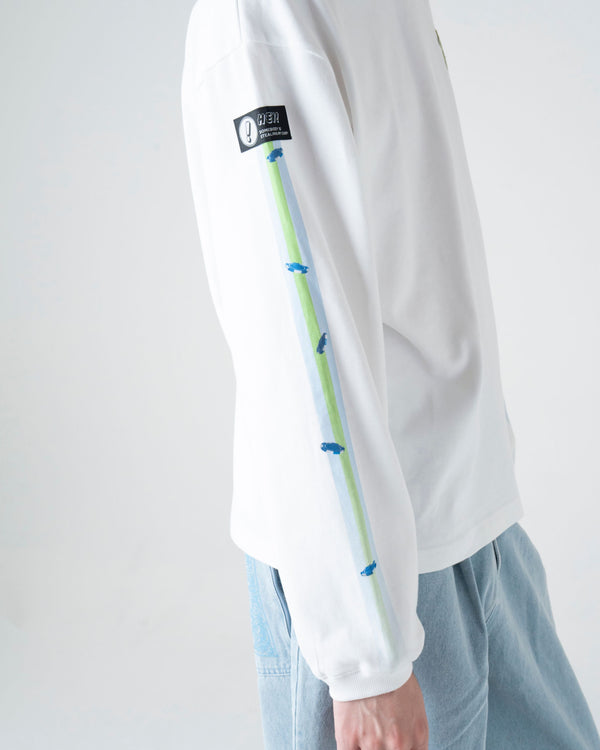 UFO グラフィック ロングスリーブ Tシャツ