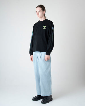 UFO グラフィック ロングスリーブ Tシャツ