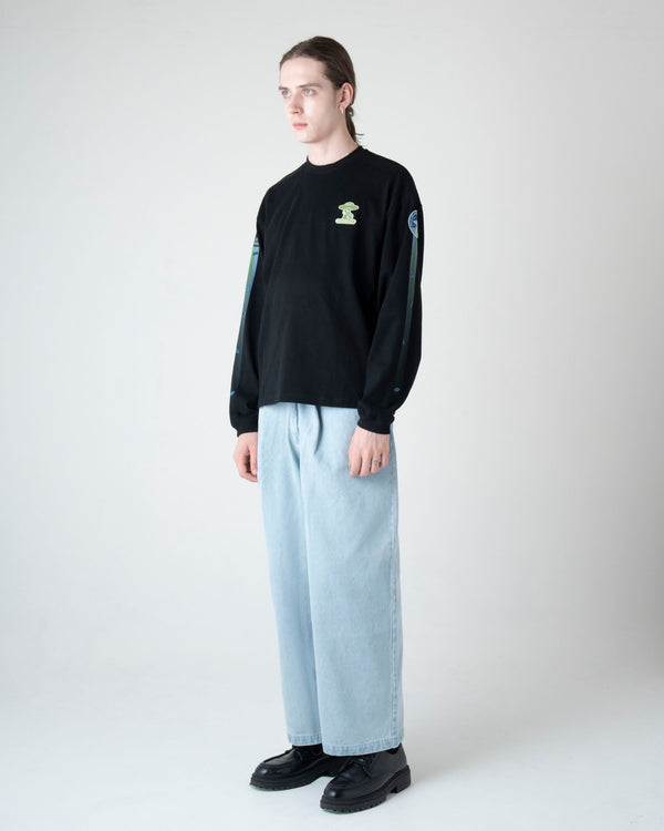 UFO グラフィック ロングスリーブ Tシャツ