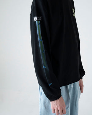 UFO グラフィック ロングスリーブ Tシャツ