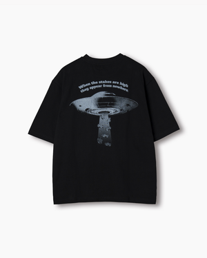 UFO プリント グラフィック Tシャツ