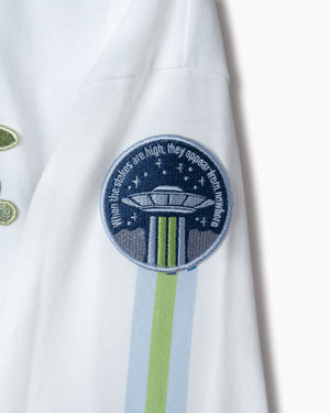 UFO グラフィック ロングスリーブ Tシャツ