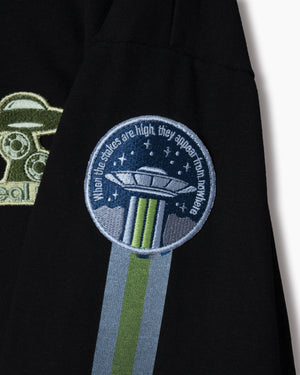UFO グラフィック ロングスリーブ Tシャツ