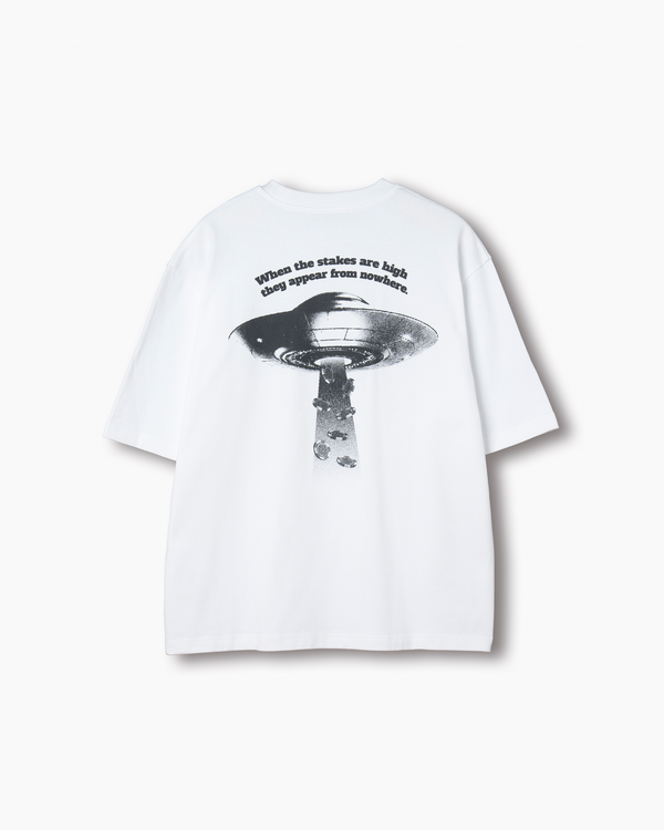 UFO プリント グラフィック Tシャツ