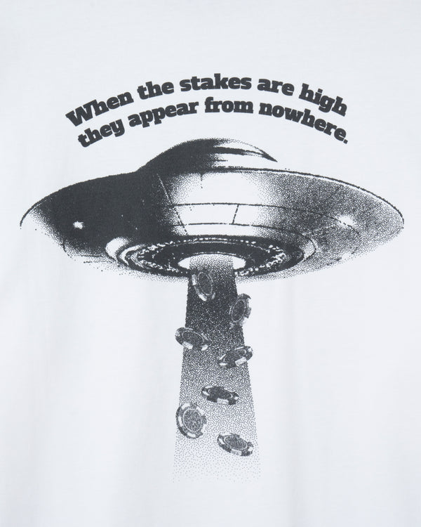 UFO プリント グラフィック Tシャツ